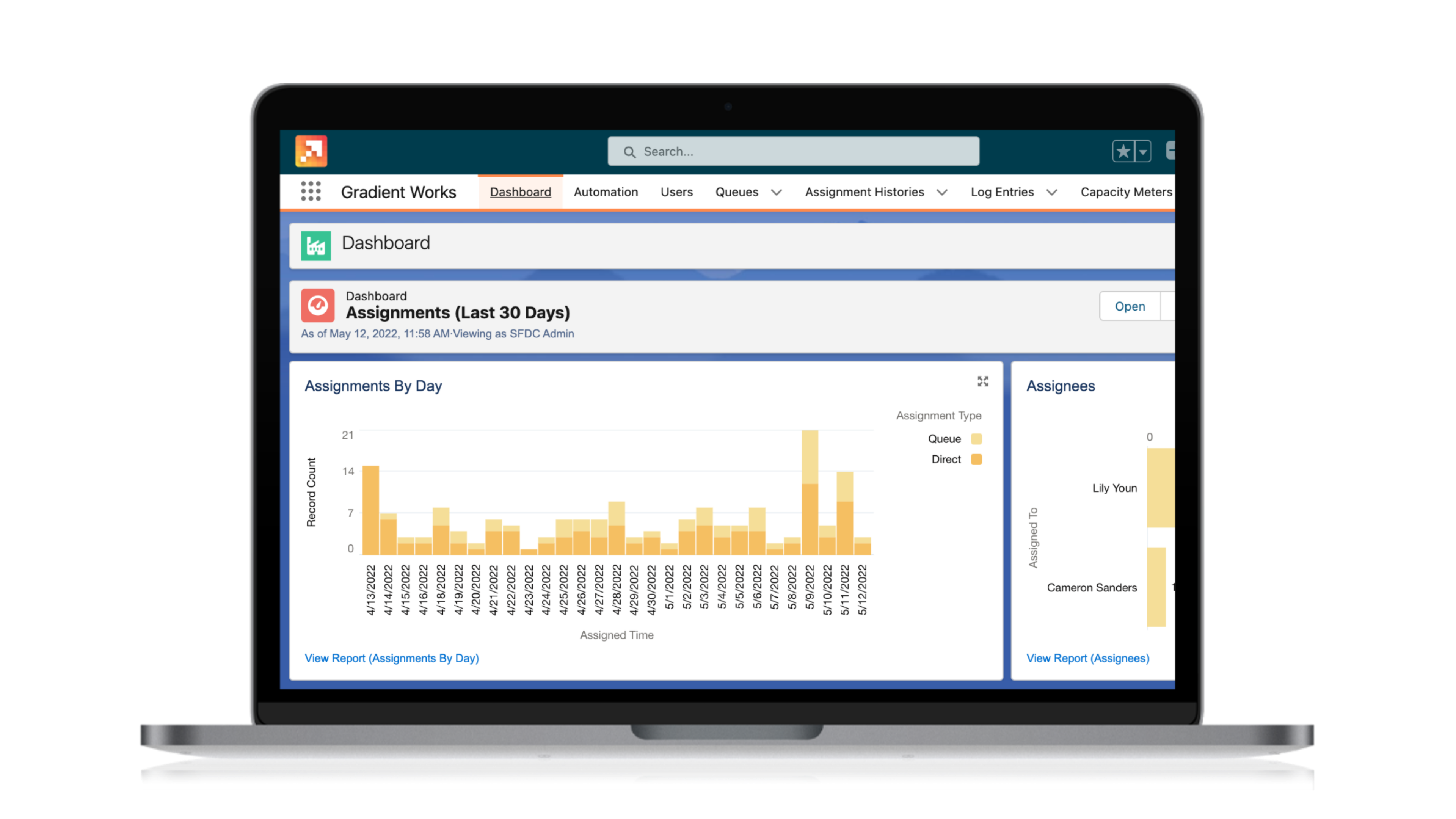 Gradient Works Dashboard