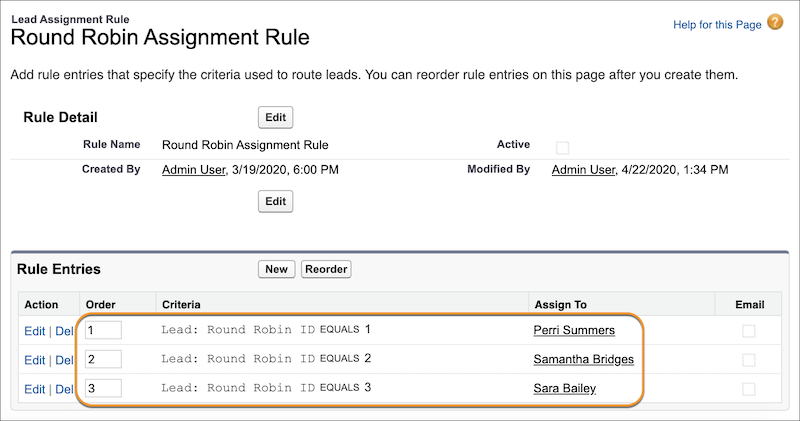 round robin lead assignment excel