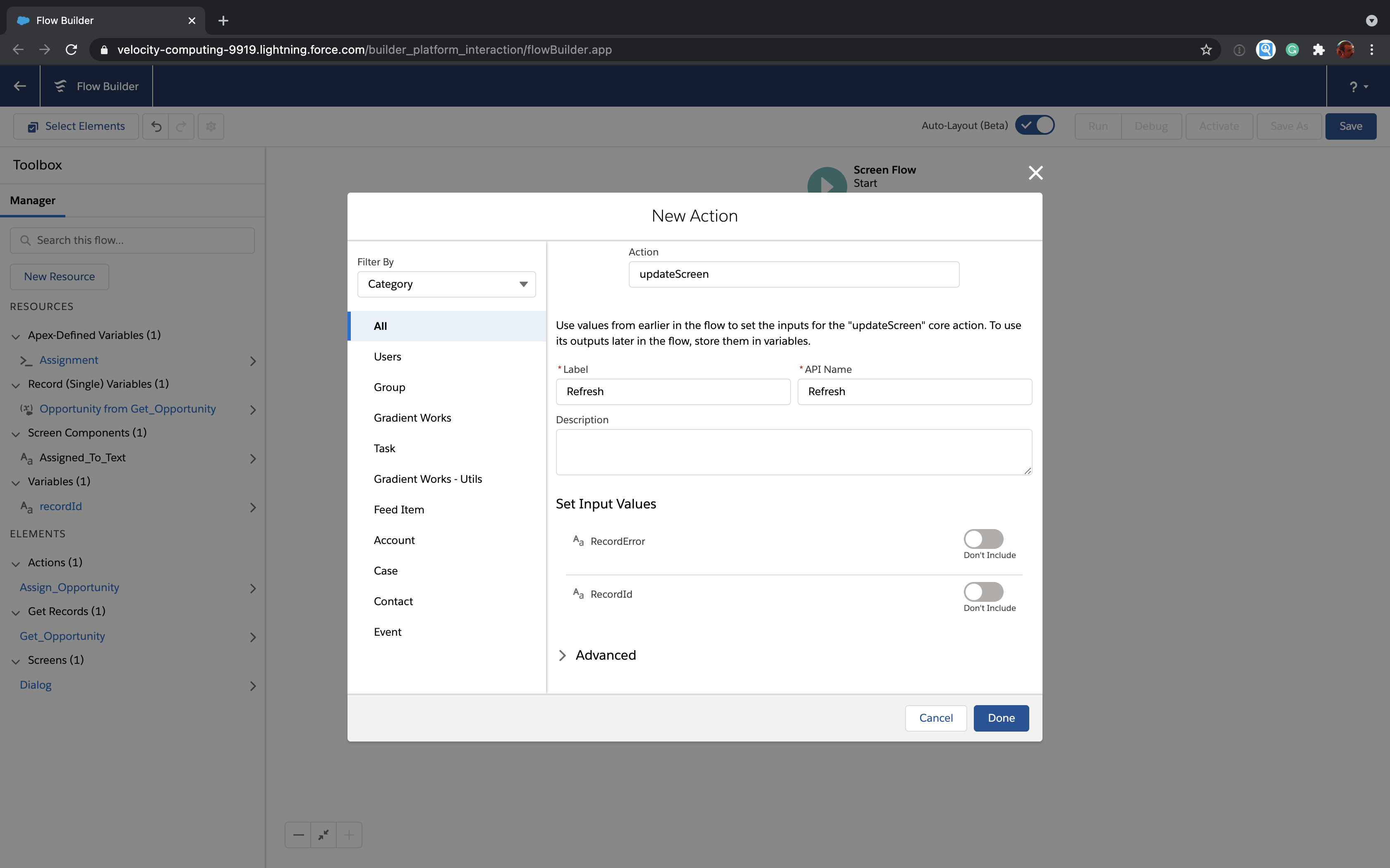 Salesforce Screenflow Form How to launch a Salesforce Screen Flow from a button