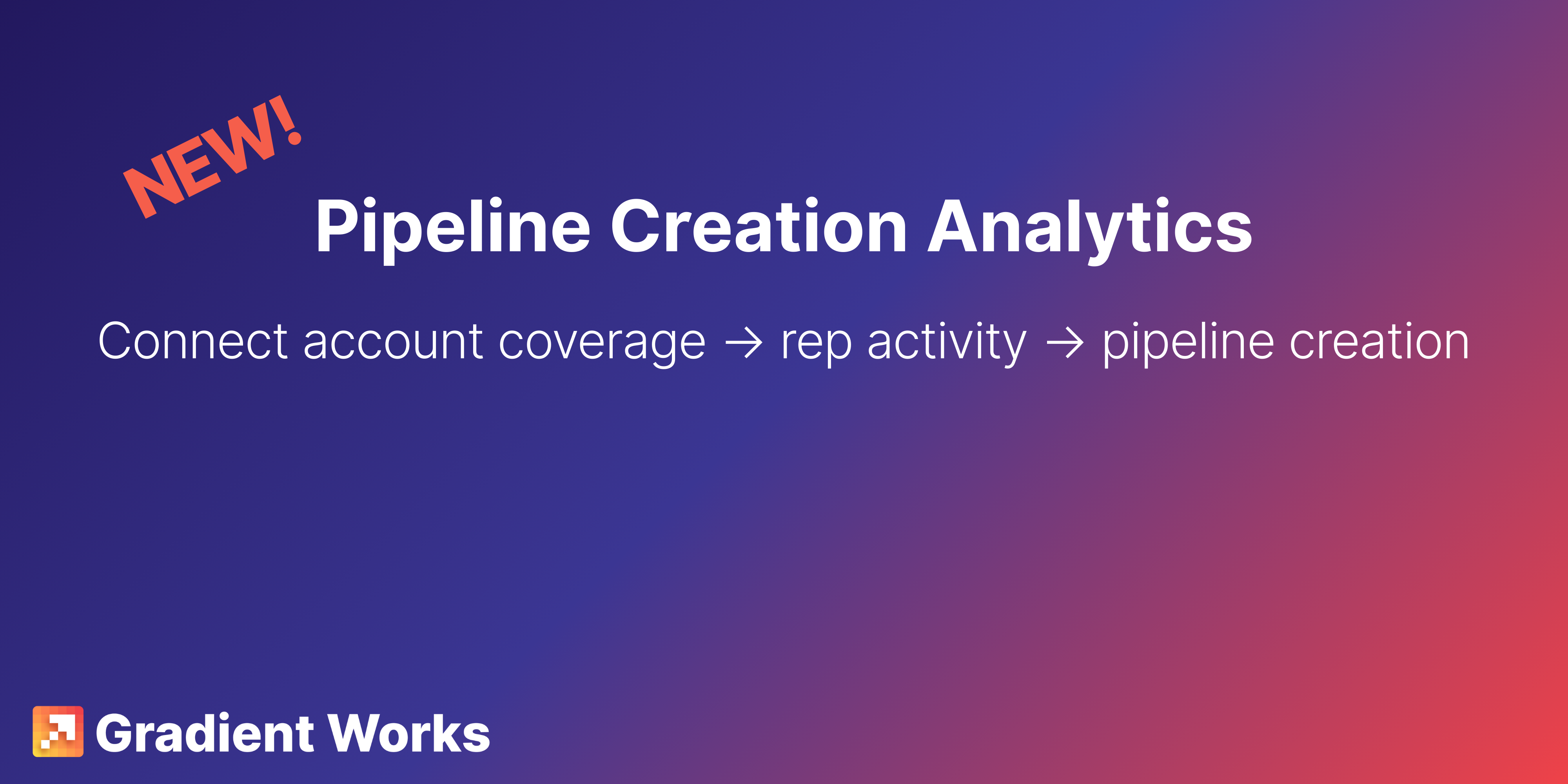 Pipeline creation analytics