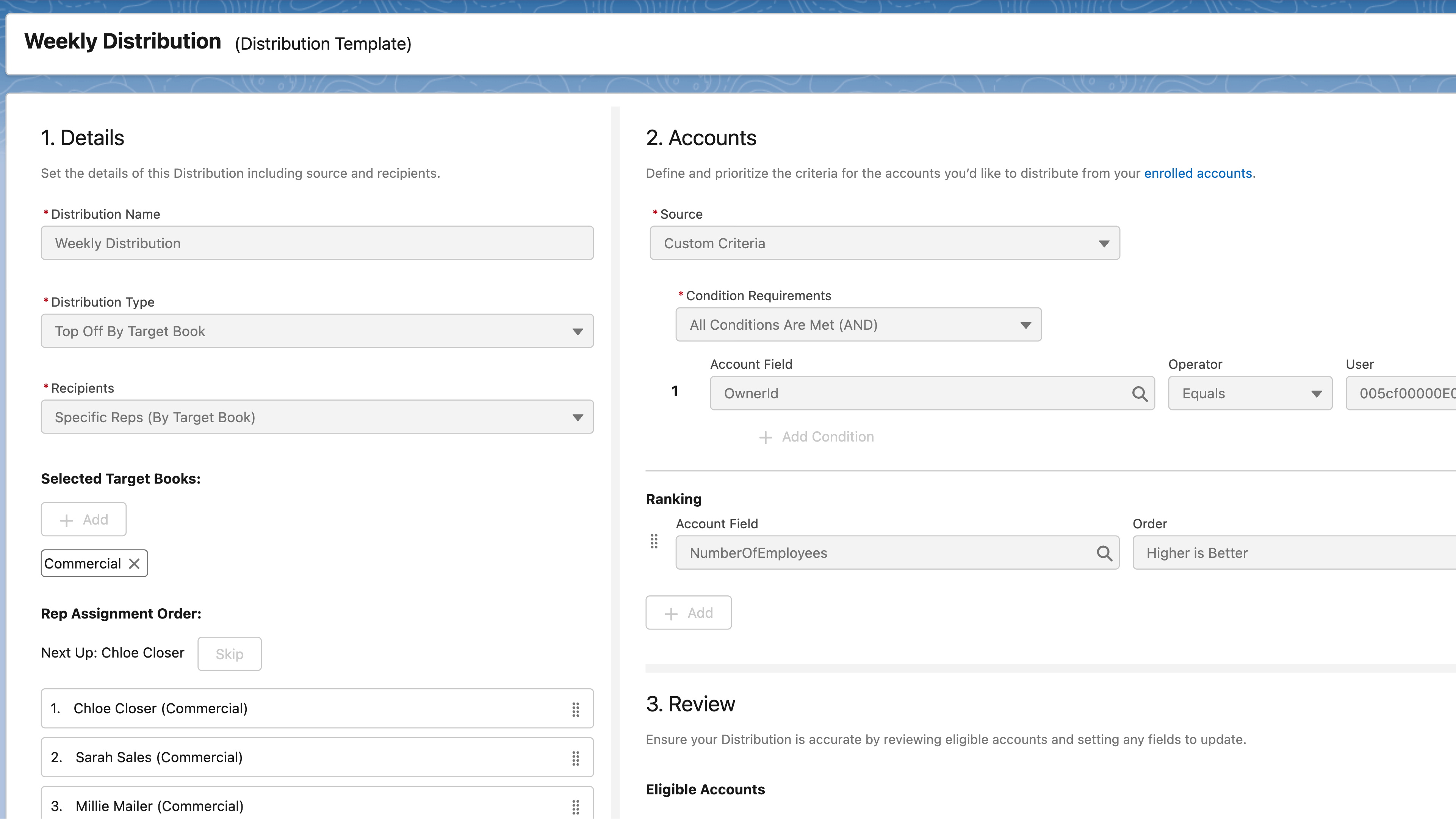 Bookbuilder - Weekly Distribution Template